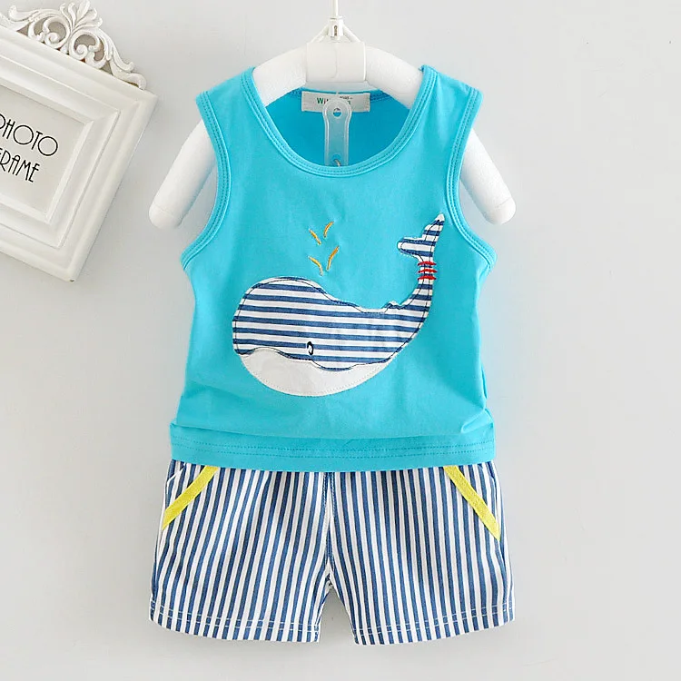 Baby Boy Clothes 2017 Brand Newborn Infant Clothing Whale Patch