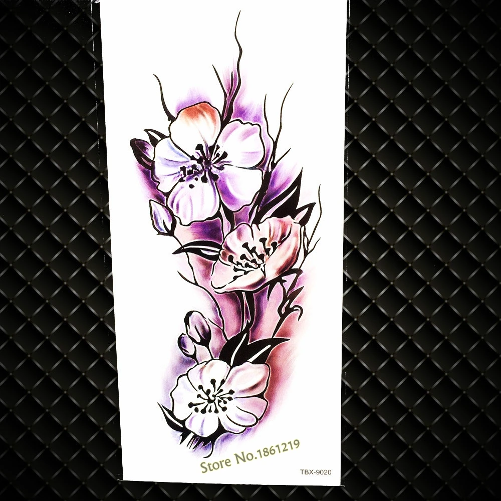 Черная хна надпись временная татуировка племенная индийская тотемная татуировка для девочек слова цитаты боди-арт поддельные татуировки перо наклейки - Цвет: GTBX9020