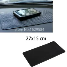 Универсальный 27x15 см Магия Anti-Slip Нескользящая Коврики приборной панели автомобиля Важная Pad Клей Коврики для телефон, электронных устройств, IPhone черный