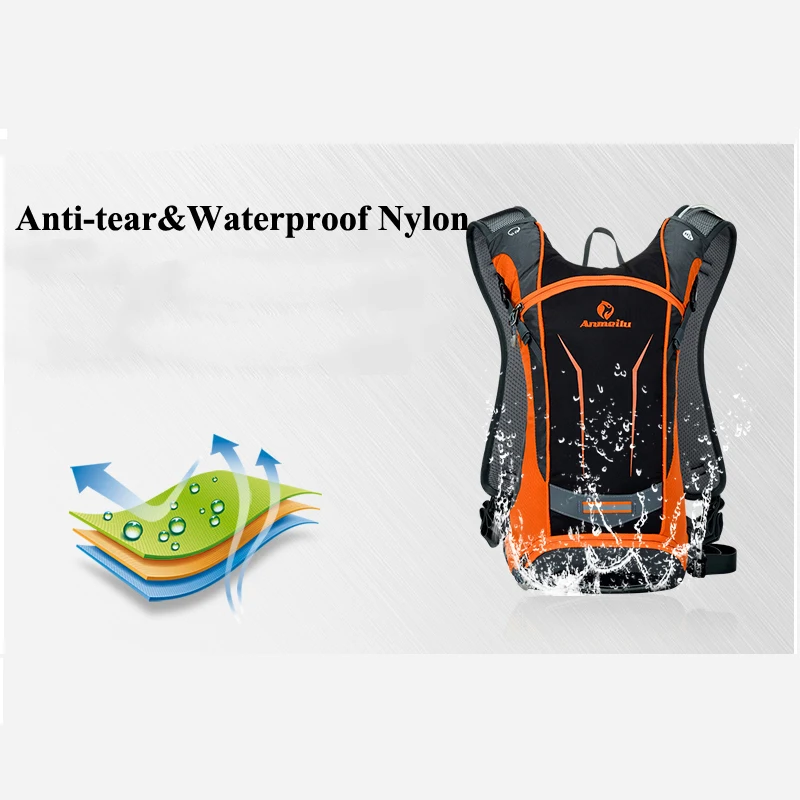 Clearance Anmeilu Ultralight Mountain Road Bike Bag 8L Reflective Bicycle Backpack Rucksack Waterproof Sport Travel Cycling Shoulders Bag 1