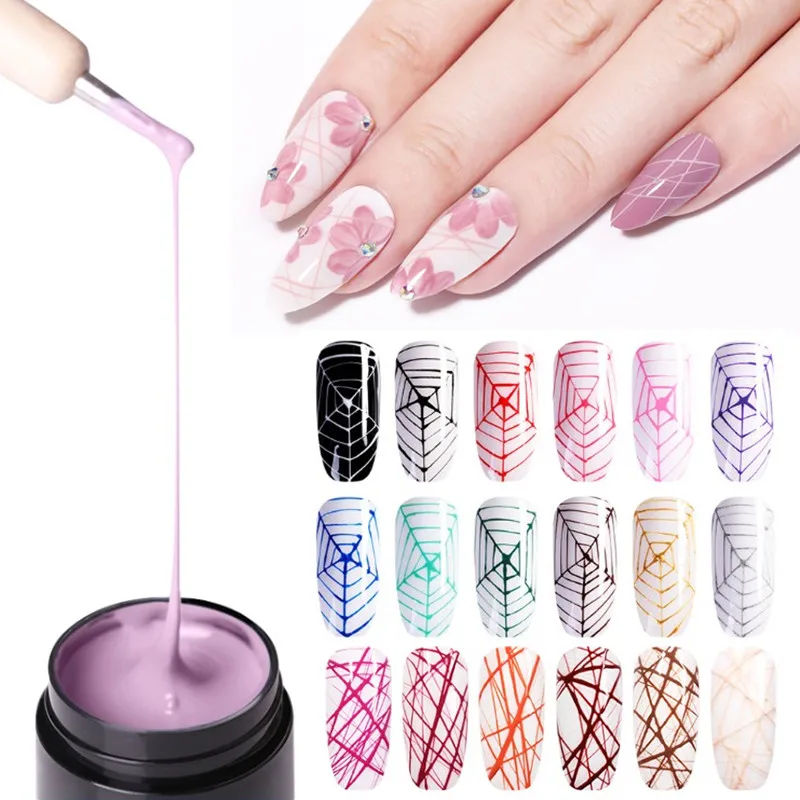 

UR SUGAR 5ml Nail Spider Painting Gel Creative Nail Art UV Gel Wire Drawing Elasticity Point Line Soak Off Gel Spider Varnish