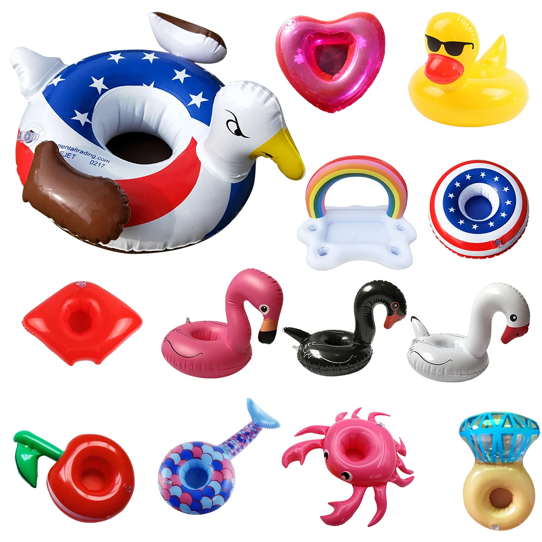 

New Inflatable Swimming Pool Float Cup Drink Beer Holder Zwembad Table Bar Tray Summer Swimming Party Toys Beach Accessories