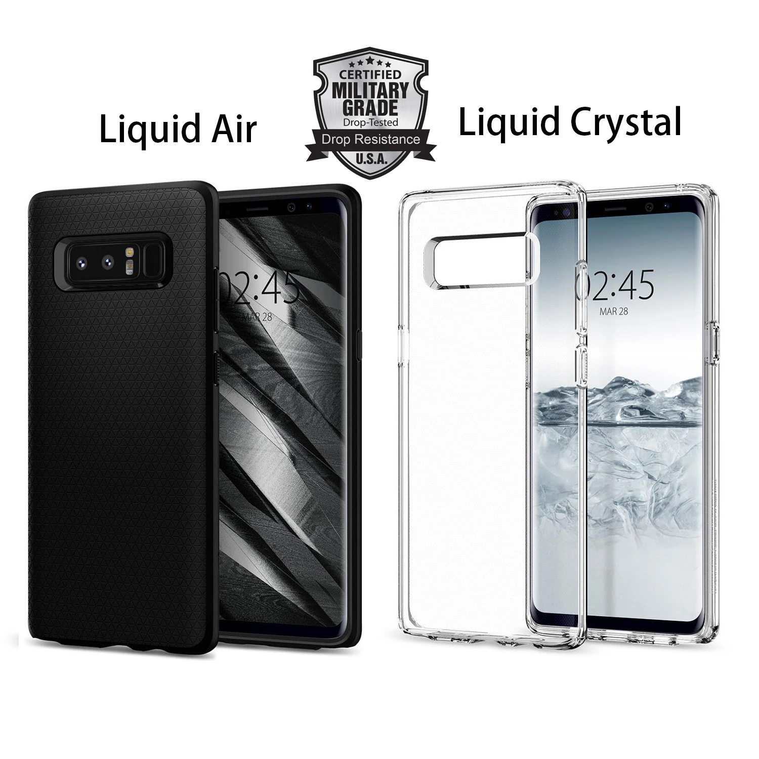

100% Original Liquid Air / Crystal Case for Samsung Galaxy Note 8 - Lightweight Slim Flexible Durable Cases