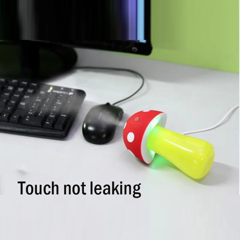 

Car Cartoon USB Mini Air Ultrasonic Humidifier Aroma Diffuser Mist Maker Water Purification Touch Mushroom Led Lamp Essential