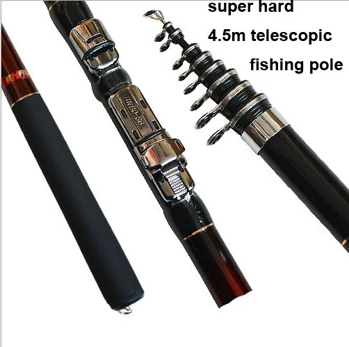 

carbon telescopic fishing pole 3.6m,4.5m,5.4m,6.3m fishing rods ocean rock fshing rod surf casting rod for saltwater fishing