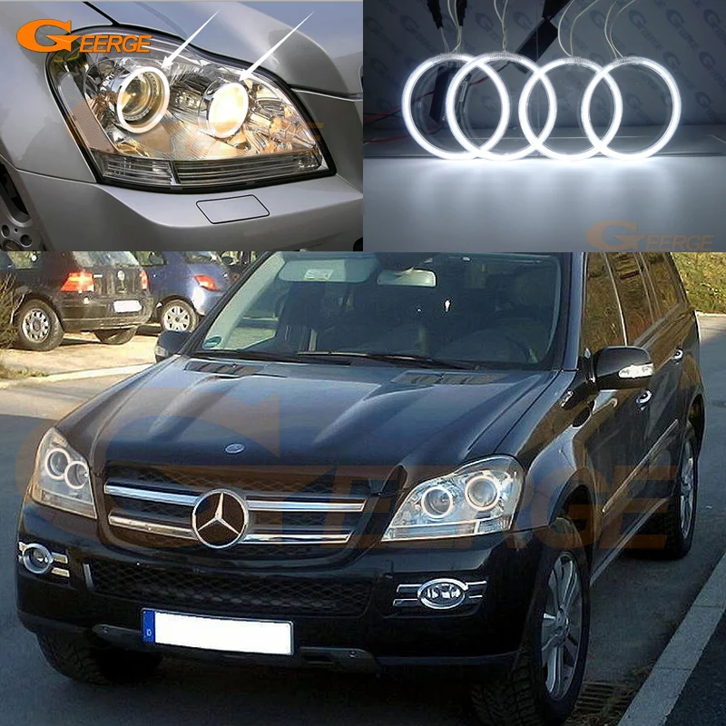 

For Mercedes Benz GLS Class X164 GL320 GL350 GL420 GL450 GL550 2007-2012 Excellent Ultra bright illumination CCFL Angel Eyes kit