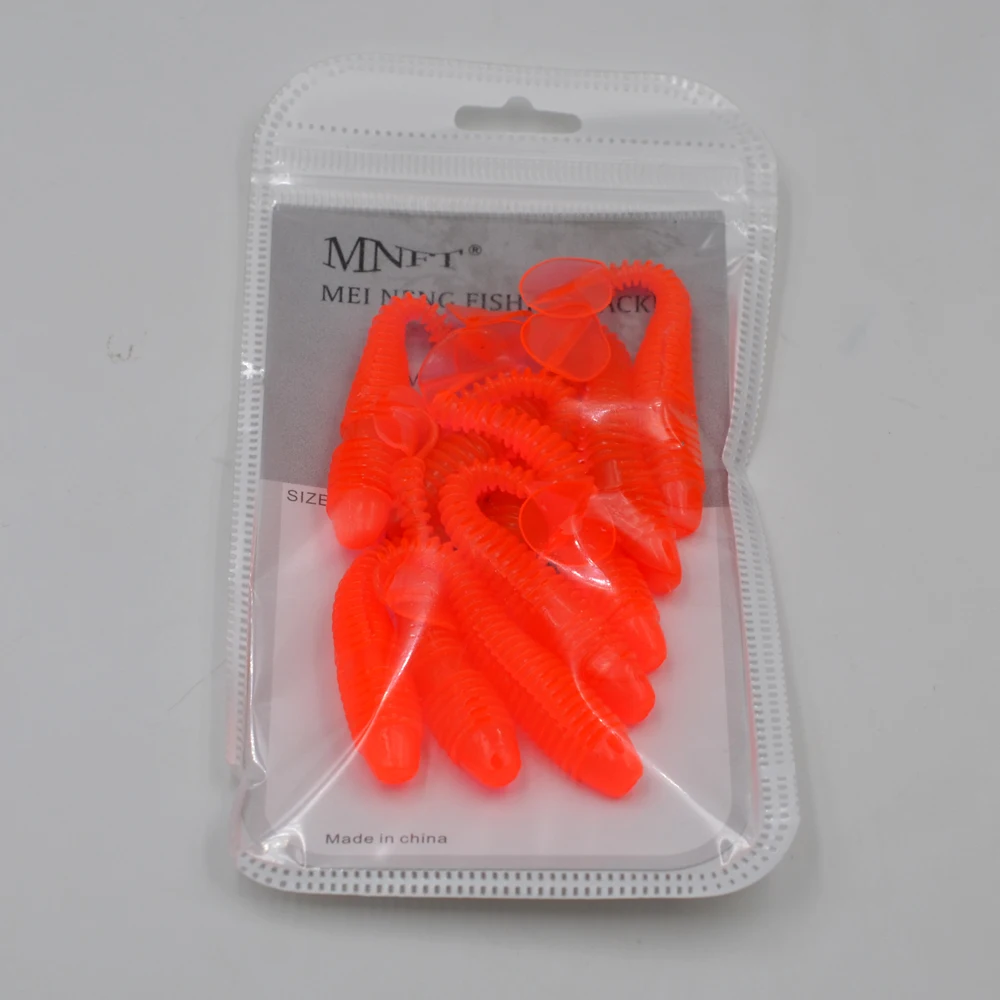MNFT Mixed 10PCS *Floating Soft Lure 7cm 3g Fishing Grub Worm Swim