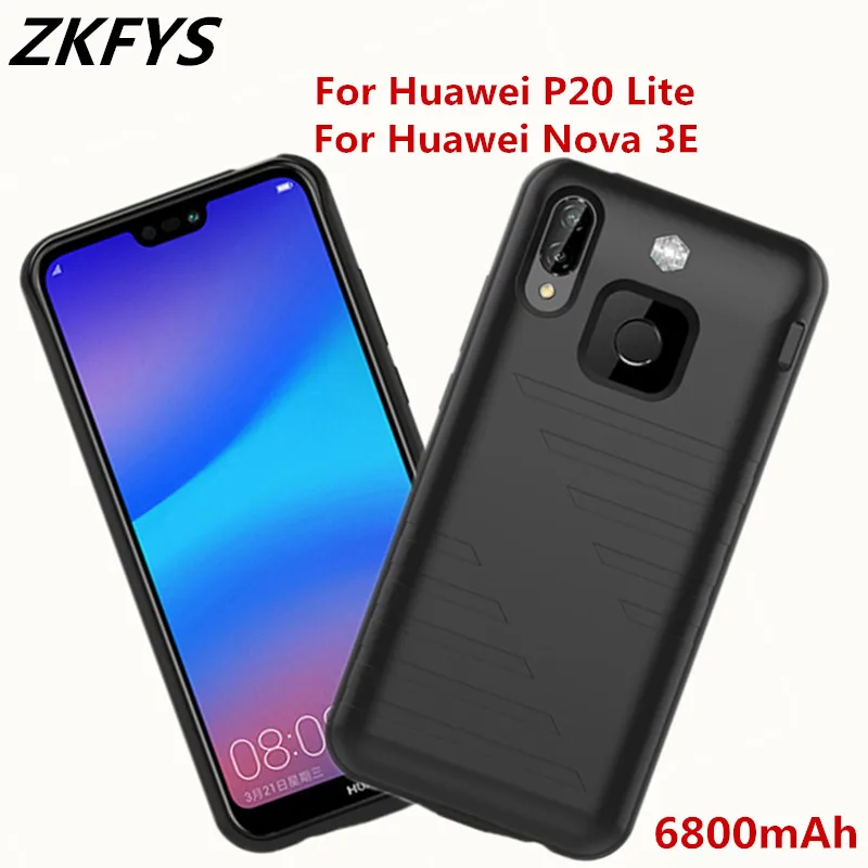 Высококачественный чехол для аккумулятора ZKFYS 6800 мАч Huawei P20 Lite быстрой зарядки Nova