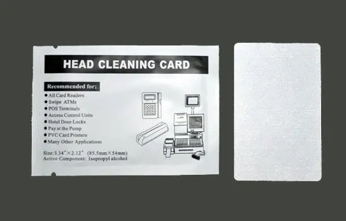 

Free Shipping - 20 pcs CR80 Card Reader Cleaning Card , credit card cleaner , clean concealed magnetic and optic sensors