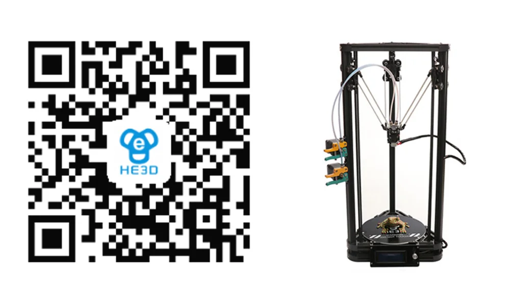 Новейший HE3D reprap DIY delta 3D принтер K200 автоматический уровень_ все инъекции пластмасс часть_ удаленно экструдер