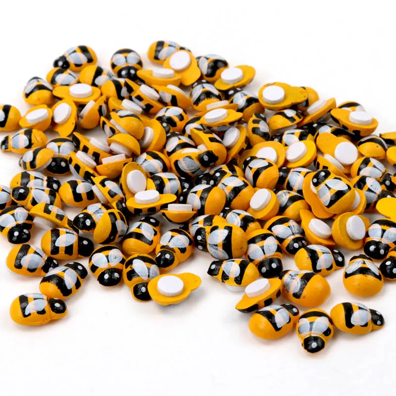 

Mixed Bee Self-Adhesive Crafts Flatback Cabochon Decoration For Scrapbooking Cute DIY Accessories 13mm 50pcs