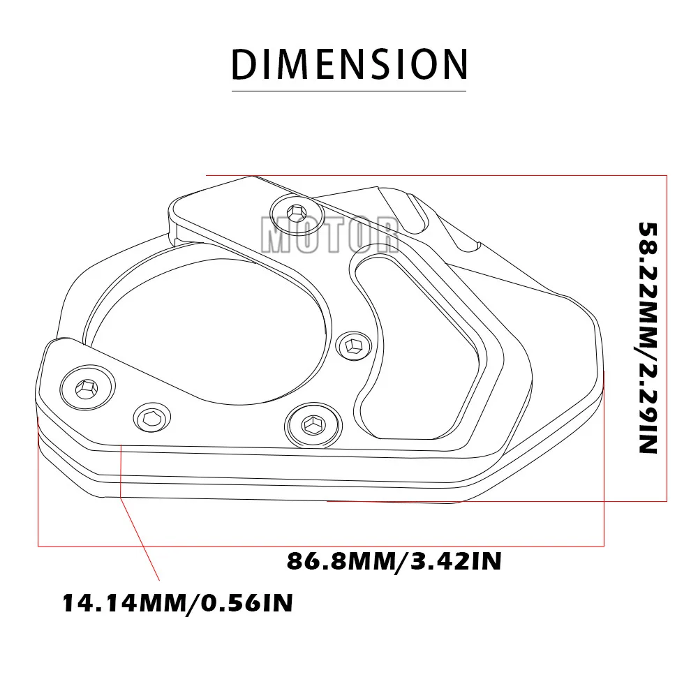 Для KTM 690 SMC 2008-2011/690 SMC R 2013 мотоциклетная алюминиевая Подножка для ног подставка для ног увеличенная Расширительная пластина подставка поддержка