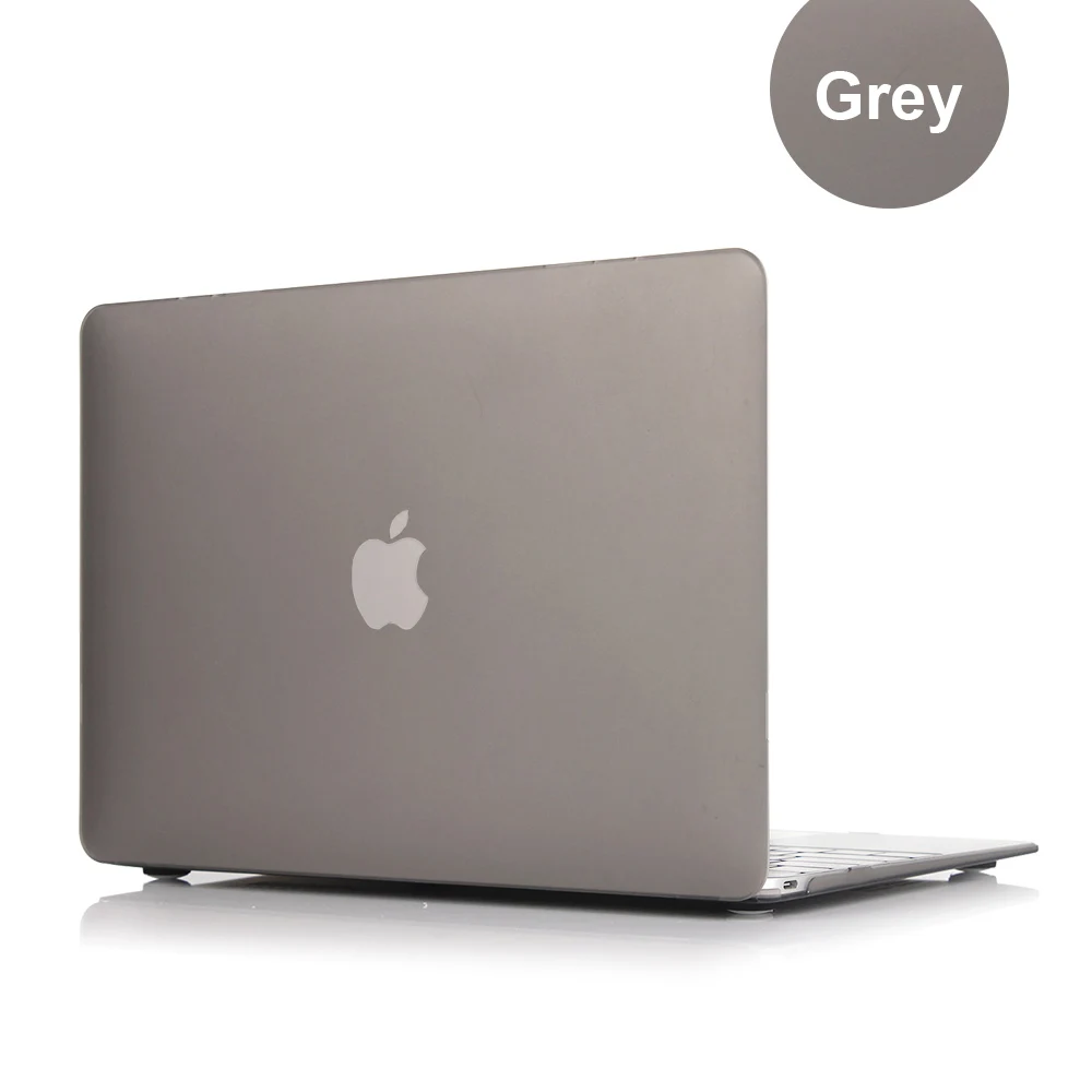 Чехол для ноутбука Apple Macbook Air 13 A1932 Pro retina 11 12 13 13,3 15 сенсорная панель для Macbook Air 13 A1396 A1466+ крышка клавиатуры - Цвет: Темно-серый