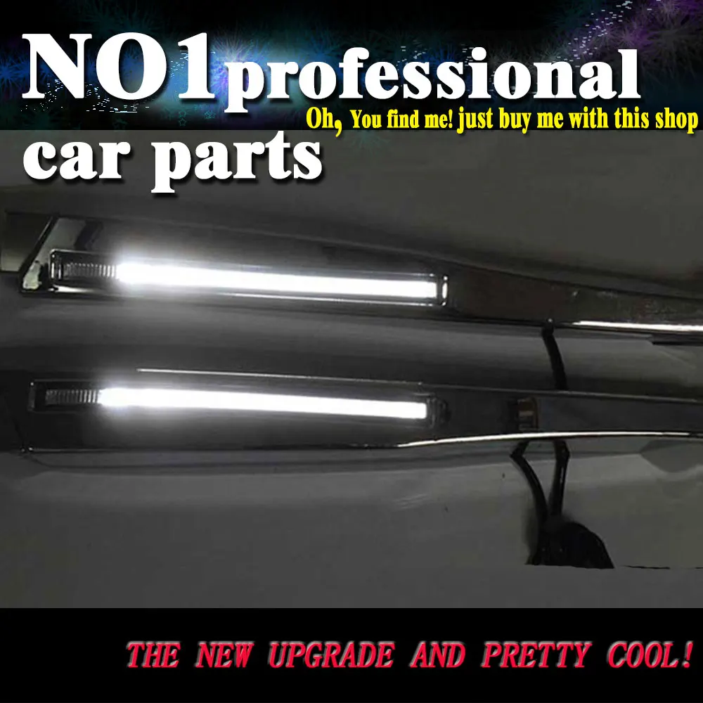 

car styling 2008-2010 For Jaguar XF LED DRL led fog lamps daytime running light High brightness guide LED DRL