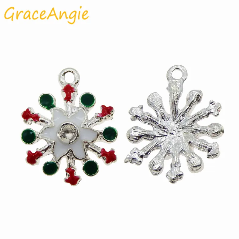 12 шт. подвески снежинки для браслета|snowflake pendant|pendant snowflakechristmas charms pendants |