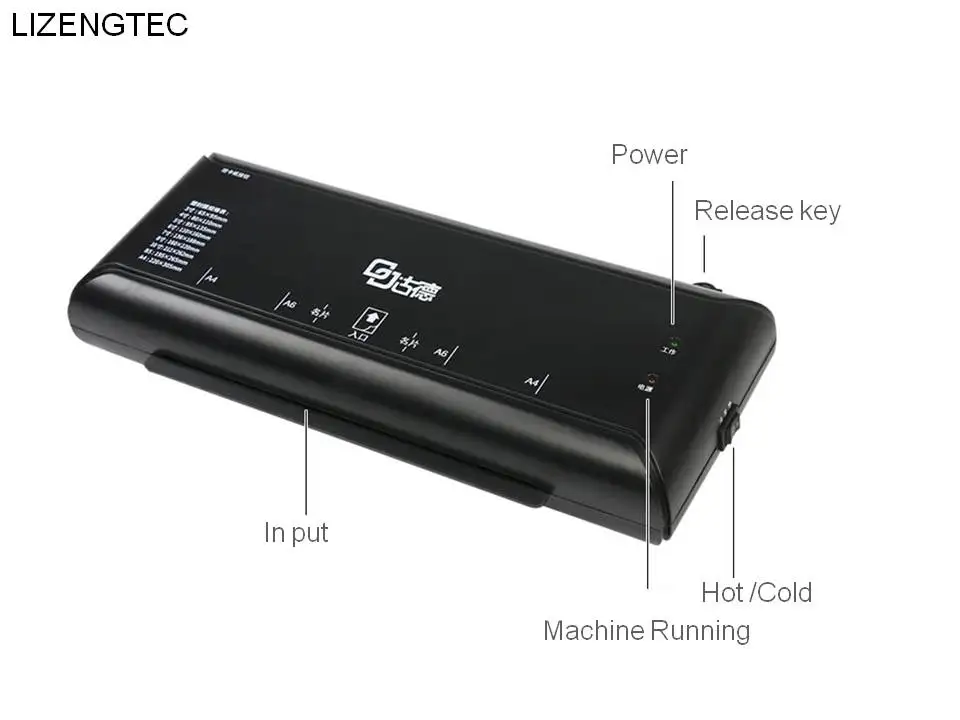 shipping lizengtec новые офисные кресла горячей и холодной Быстрый разогрев роликовый ламинатор для A4 Бумага для документов