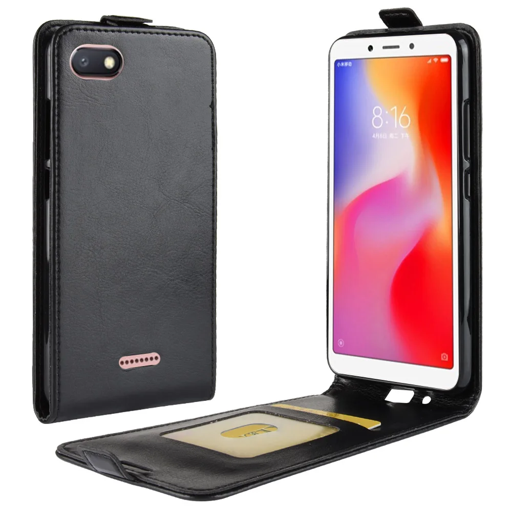 

For Redmi 6a Case Cover Original Leather Case Protective Shell Funda for xiaomi redmi 6a Flip Cases