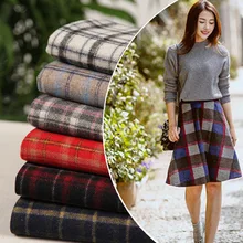 Осень и зима пальто ткани шерсть пряжа окрашенная клетчатая ткань пальто куртка 300 г/м