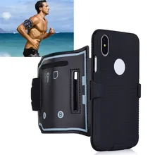 Мужской спортивный Напульсник для бега, чехол для iPhone X, чехол для спортзала, для упражнений, держатель для телефона, Напульсник для iPhone XS, задняя крышка, жесткий