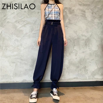 

Cargo Pants Women Harem Trousers High Waist Vintage Plus Size Women Pantalon Mujer Summer 2019 Solid Casual Pants Mujer Loose