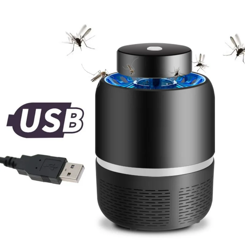 USB Powered светодиодный свет фотокаталитический убийца лампы электрические комаров химических без излучения внутренней мухобойка