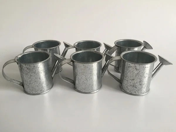 

wholesale Mini Watering Cans Iron toy watering can Tin Box Metal Flower Sprinkler dollhouse decor 100Pcs/Lot