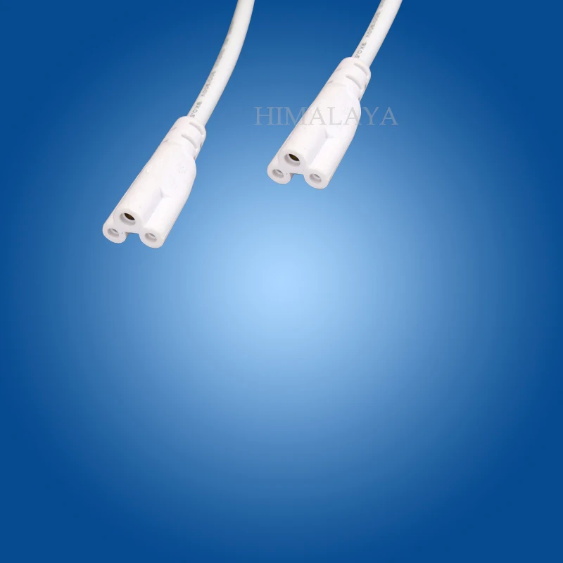 

Toika 150pcs/lot 1m 3Pin T5 T8 LED Tube Connector led Lamp 2 ends wire cable Extend Cable White Color customized by free DHL