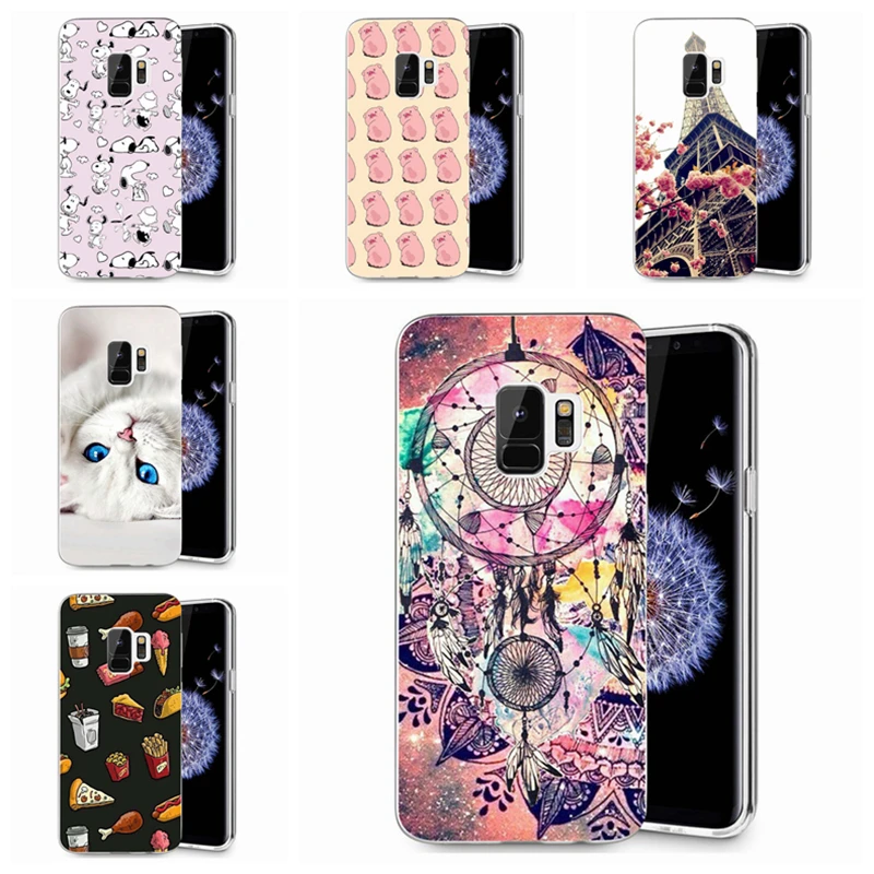 Мягкий чехол для Samsung Galaxy S9 S9Plus S8 Plus S7 edge Note 8 J320 J720 A3 A5 2016 2017 TPU с изображением