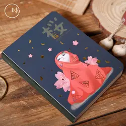 Кот и цветок милые Карманный Дневник 10,5*14,4 см DIY планировщик книга 224 P японской моды Staitonery