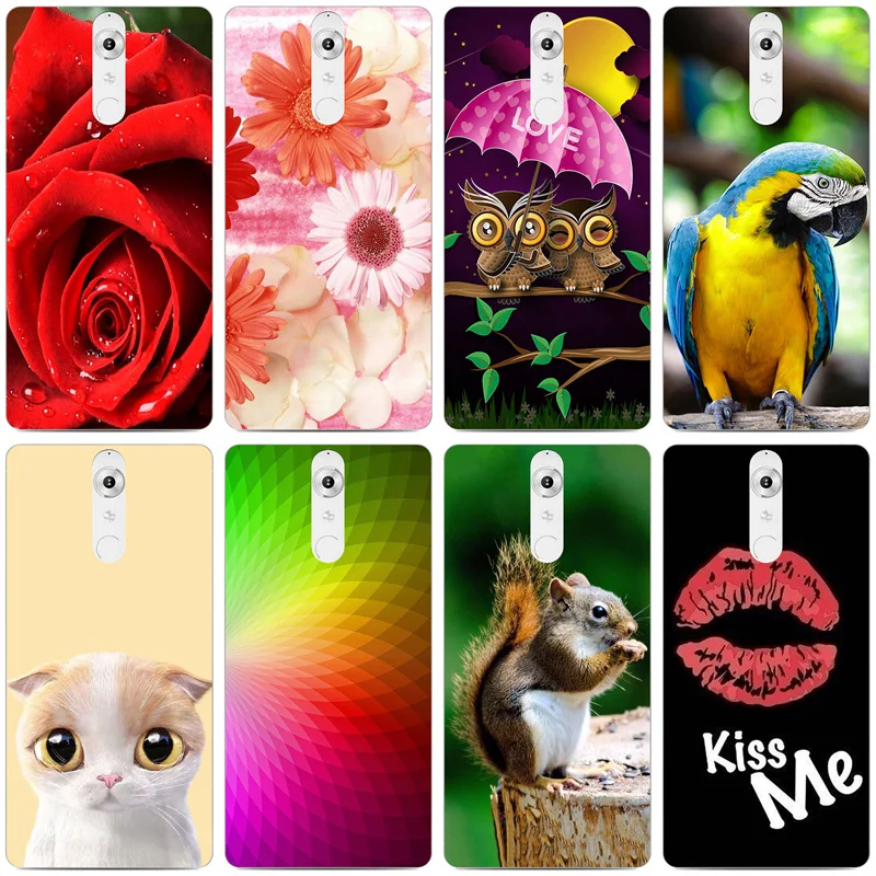 

Silicone TPU Soft Phone Case For Leagoo T1 Cover For Leagoo T1 5.0 inch Cartoon Cat Owl Print Thin Back Cover For Leagoo T1 Case
