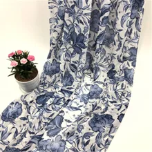 Шифоновая ткань с принтом ткань рами шифоновая рубашка античное платье весенне-летняя одежда мода GH024