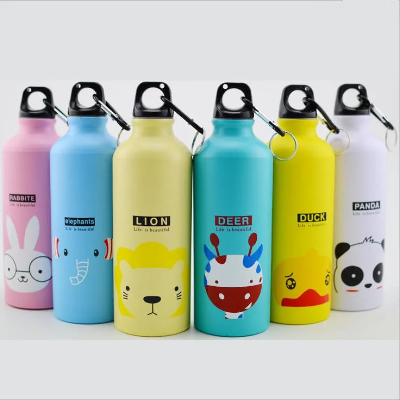 500 ML الألومنيوم الرياضة زجاجة المياه الإبداعية الحيوان الأسرة في الهواء الطلق مانعة للتسرب كوب ماء غلاية 500 ML الألومنيوم الرياضة زجاجة المياه الإبداعية الحيوان الأسرة في الهواء الطلق مانعة للتسرب كوب ماء غلاية