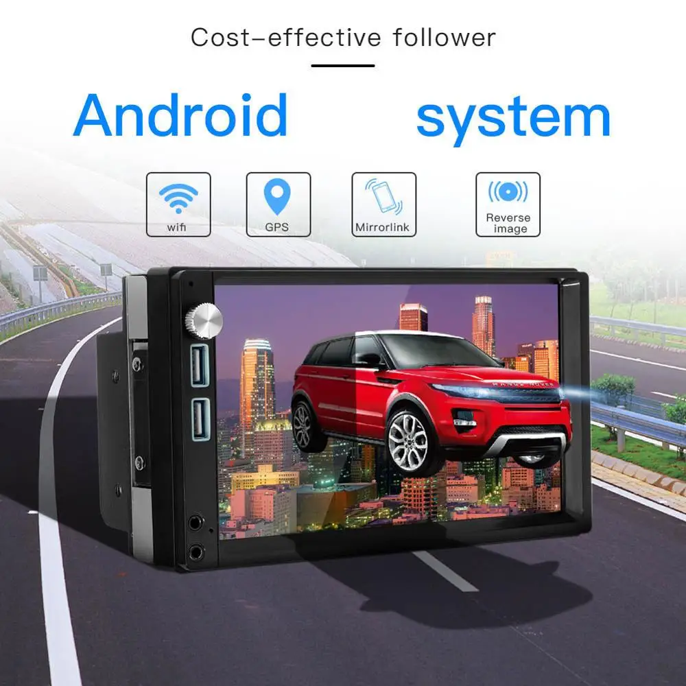 Car Radio Android 8.1 Autoradio 2din MP5 GPS Stereo Receiver 2 Din Car Stereo Audio Radio Para Coche MirrorLink Wifi Rear Camera
