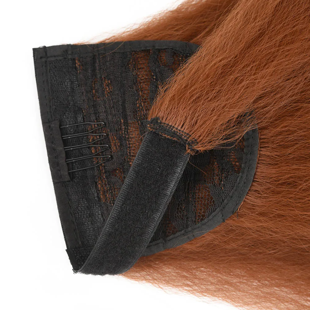 玉米烫魔术贴马尾 细节