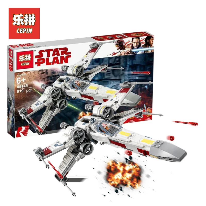 

Lepin 05145 Star Wars Figure X-Wing Starfighter Set Model Building Kits Blocks Bricks Toys For Children Compatible Legoing 75218