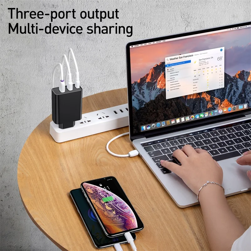 Зарядное устройство Baseus 4.0 3.0 Multi USB для iPhone Samsung iPad Pro Macbook SCP QC4.0 QC3.0 QC|Зарядные