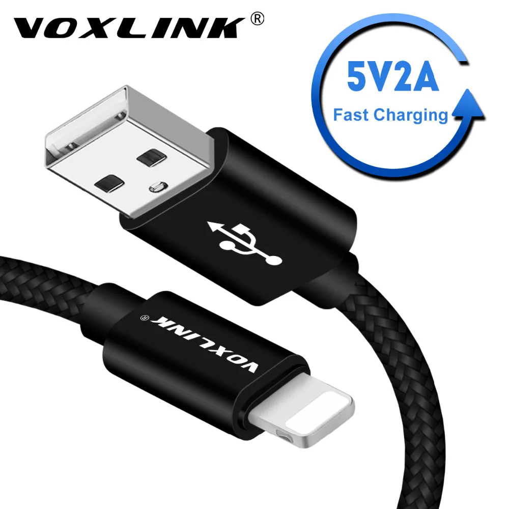 

VOXLINK Lightning Cable Fast Charger Adapter Original USB Cable For iphone 7 6 s plus iphone 5 5s ipad mini Mobile Phone Cables