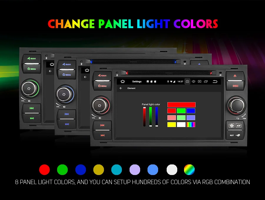 Flash Deal Erisin ES7431FB 7" Android 8.0 Octa core 4G RAM Car DVD GPS Radio DVR DAB+ DVD for Frod Transit Focus Fiesta Kuga 6