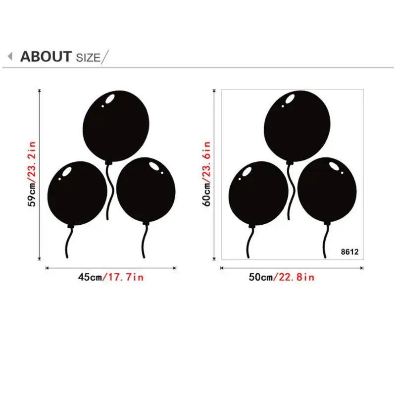 Воздушный шар 60x45 см съемная доска стикеры s Наклейки на стены Офис Декоративные черная доска доске стикеры Schook поставки