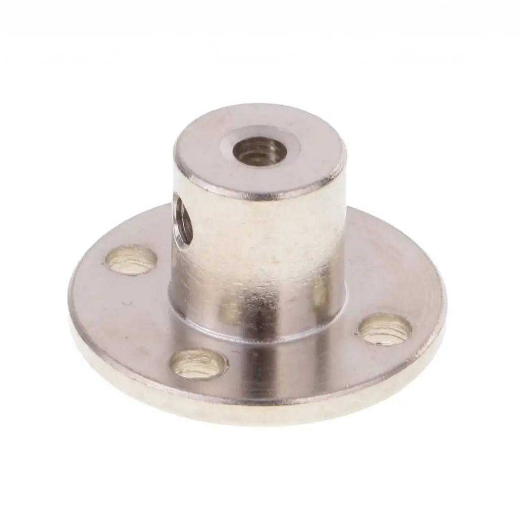 4 Set of Rigid Flange Coupling Motor Guide Shaft Coupler Motor Connector 6mm with Wrench and Screw