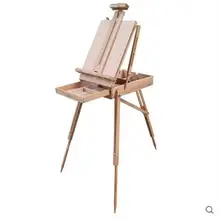 Импортные красные Буковые импортированные из Германии портативные коробки для масляной живописи/Мольберт ручной работы с натуральным деревом принадлежности для масляной живописи