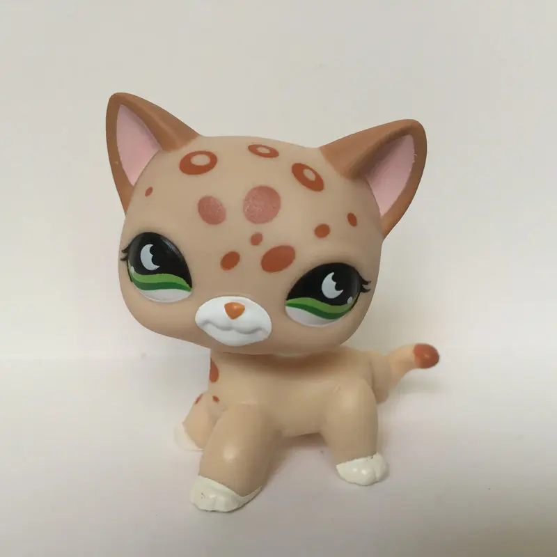 

Pet Shop Animal Cute Orange Spotted Cat Figure For Child Girl Toy Gift CT101