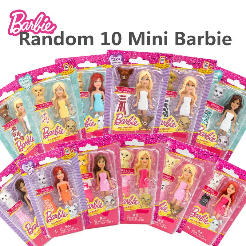 Гардероб мечты Барби, Забавные куклы, игрушка мини-карман, серия созвездий Барби с разной тканью Boneca DTC36 - Цвет: 10minibarbie