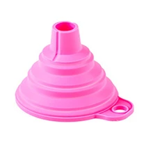 1000 шт/партия быстрая круглый мини Силиконовый гель складываемый складной стиль Воронка бункер случайные цвета