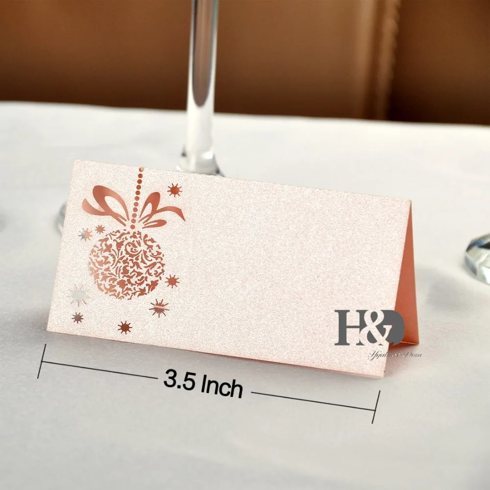 beige laser cut paper flower 120pcs name place cards wedding flower place cards
