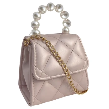 

Mini Totes Pearl Handle Designer Shoulder Handbag Square Women Crossbody Bags Female Shoulder Bag Strap Clutch Bag
