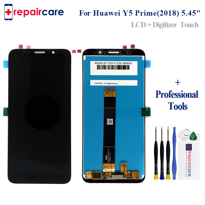 5 шт. 45 ''Новый Для Huawei Y5 Prime 2018 DRA-L02 DRA-L22 Полный ЖК-дисплей + кодирующий