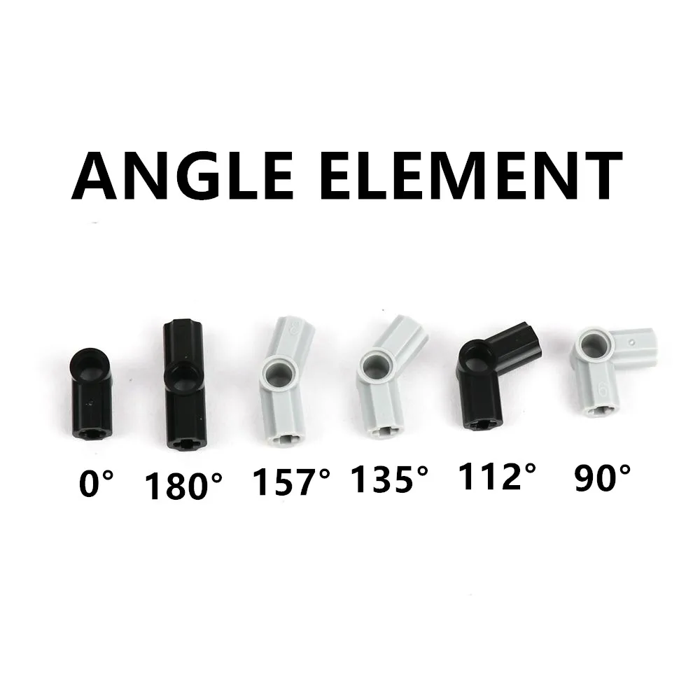 

36pcs Axle Pin Connector Angle Element Bulk Building Blocks Toys for Children Boys Birthday Gifts Assemble Legoes Technic Part