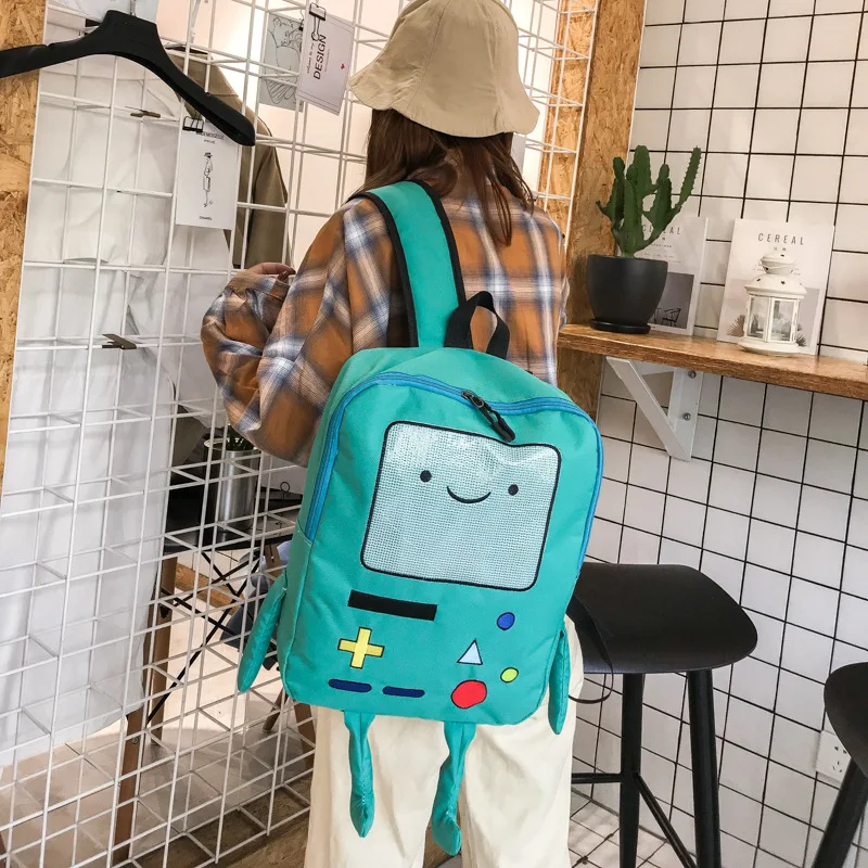  Japan And South Korea Cute Cartoon Cute Adventure Time Backpacks Funny Personality Stereo Student B - 32930692762