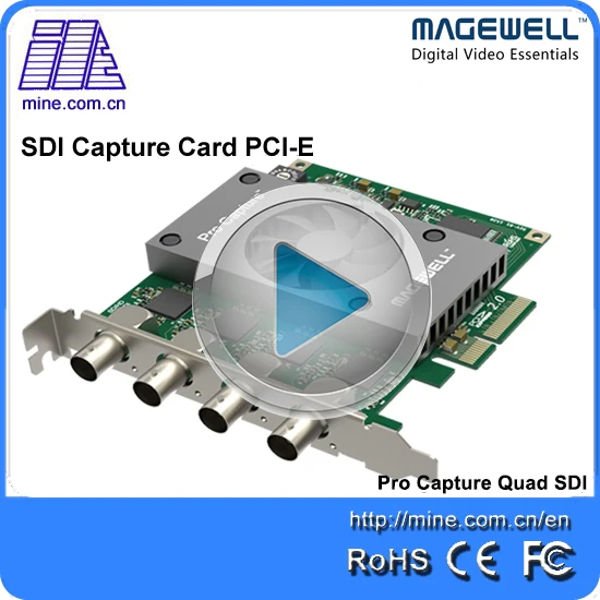4 channels SD/HD/3G SDI video capture card Pro capture quad SDIin